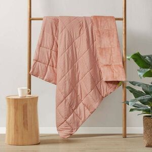Clean Spaces Quilted Throw, 50 x 60 Heath, Copper